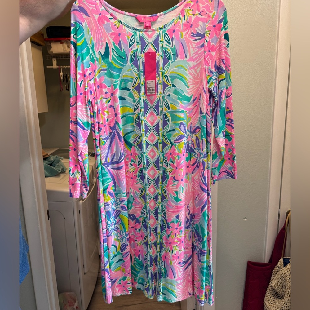 Lilly Pulitzer Ophelia Dress in Pink and Green Floral